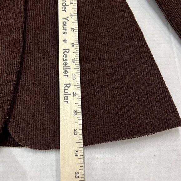 BlankNYC Womens XS Corduroy Blazer Jacket Brown 1 Button Academia Office Preppy - Picture 5 of 10
